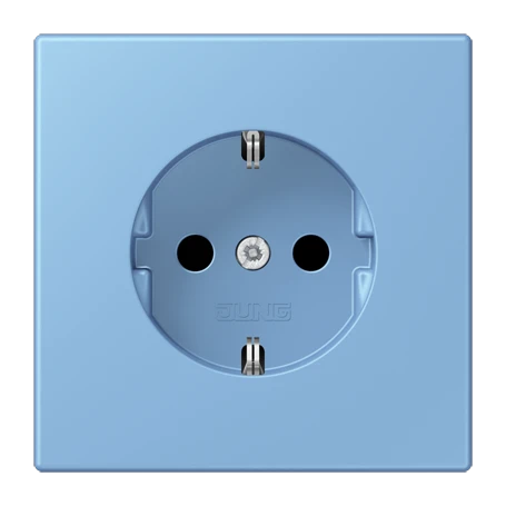 SCHUKO®-Steckdose, Duroplast lackiert, bleu céruléen 59