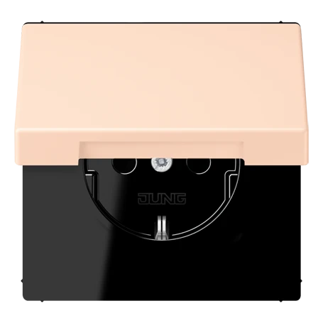 Enchufe SCHUKO®, Safety Plus, termoplástico lacado, rose pâle