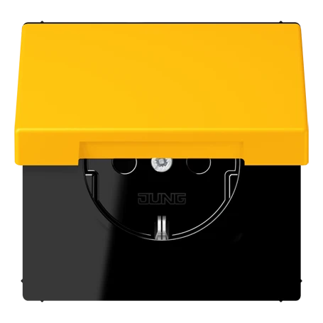 Enchufe SCHUKO®, Safety Plus, termoplástico lacado, le jaune vif