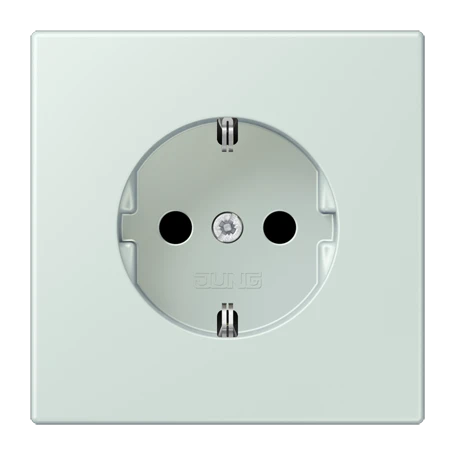 Enchufe SCHUKO®, Safety Plus, duroplástico lacado, céruléen pale