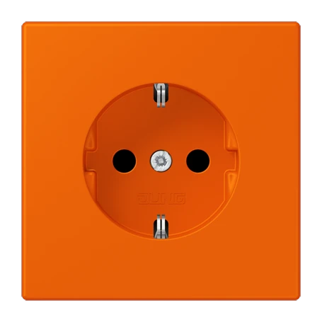 Enchufe SCHUKO®, Safety Plus, duroplástico lacado, orange