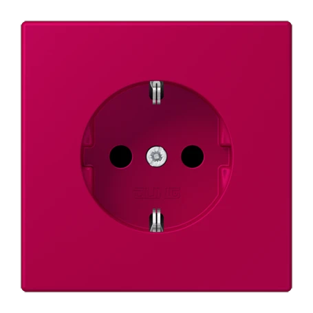 Enchufe SCHUKO®, Safety Plus, duroplástico lacado, rouge rubia