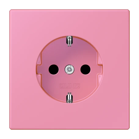 Enchufe SCHUKO®, Safety Plus, duroplástico lacado, rose vif