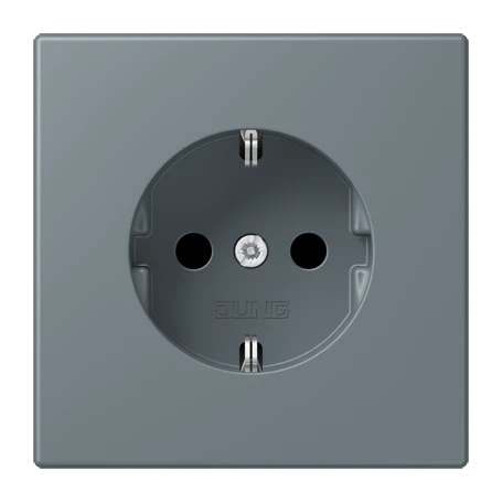 Enchufe SCHUKO®, Safety Plus, duroplástico lacado, gris 59