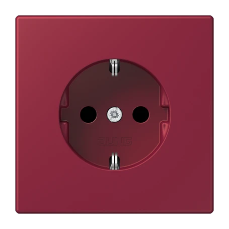 Enchufe SCHUKO®, Safety Plus, duroplástico lacado, le rubis