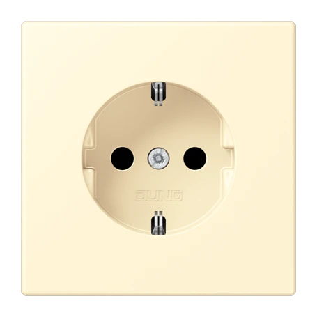 SCHUKO®-Steckdose, Schraubklemmen, Duroplast lackiert, blanc (32001)