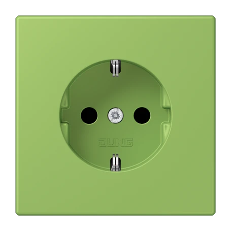SCHUKO®-Steckdose, Schraubklemmen, Duroplast lackiert, vert 31