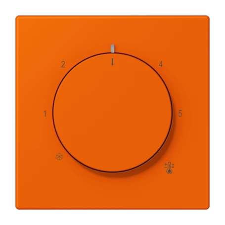 Centre plate for thermostat, orange (32080)