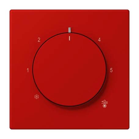 Centre plate for thermostat, rouge vermillon 31 (32090)