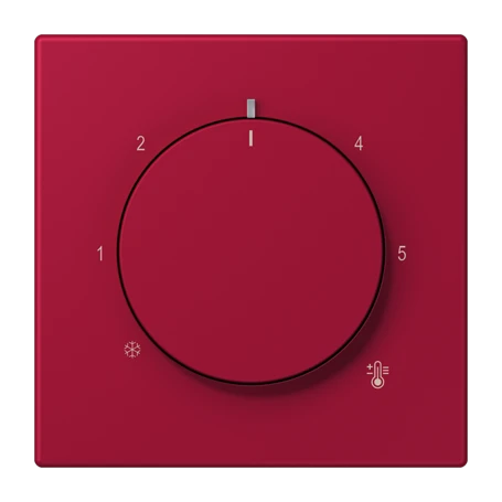 Centre plate for thermostat, rouge carmin (32100)