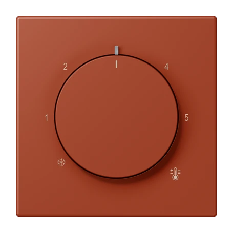 Centre plate for thermostat, l'ocre rouge (32110)