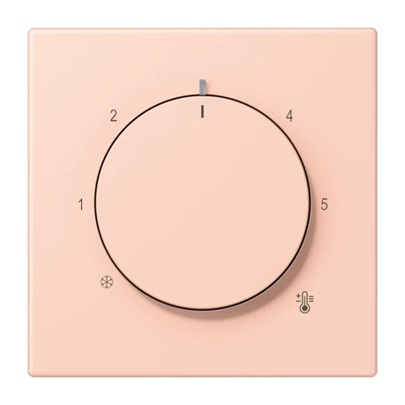 Centre plate for thermostat, l’ocre rouge clair (32112)