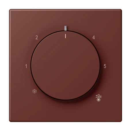 Centre plate for thermostat, terre sienne brûlée 31 (32120)