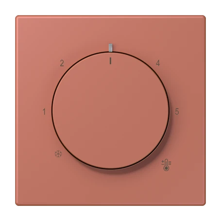 Centre plate for thermostat, terre sienne brique (32121)