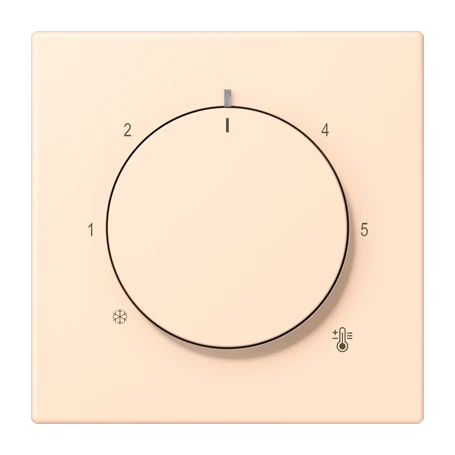 Centre plate for thermostat, terre sienne pâle (32123)