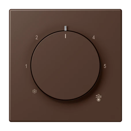 Centre plate for thermostat, terre d’ombre brûlée 31 (32130)