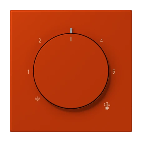 Centre plate for thermostat, rouge vermillon 59 (4320A)