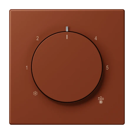 Centre plate for thermostat, terre sienne brûlée 59 (4320D)