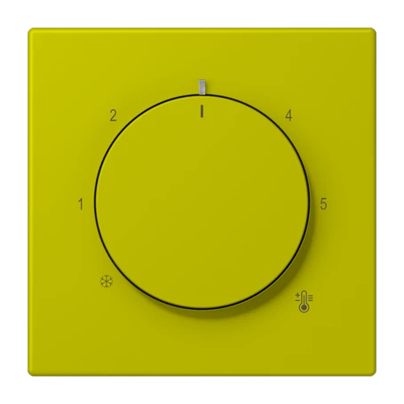 Centre plate for thermostat, vert olive vif (4320F)