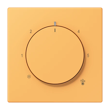 Centre plate for thermostat, ocre jaune clair (4320L)