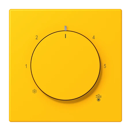 Centre plate for thermostat, le jaune vif (4320W)