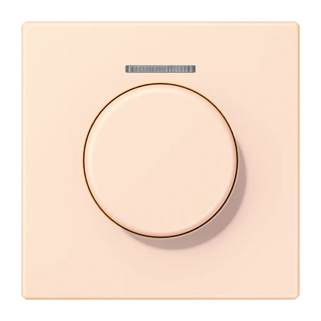 Cobertura com visor de fibra ótica 1 grupo, para sensor giratório KNX, com visor, orange pâle (32082)