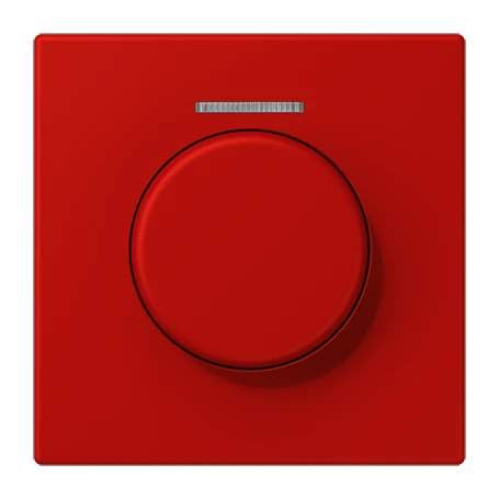 Cobertura com visor de fibra ótica 1 grupo, para sensor giratório KNX, com visor, rouge vermillon 31 (32090)