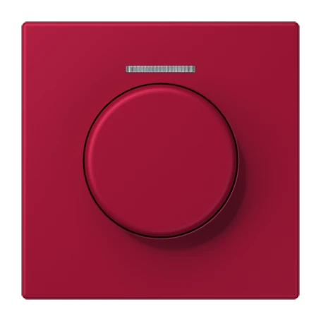 Cobertura com visor de fibra ótica 1 grupo, para sensor giratório KNX, com visor, rouge carmin (32100)