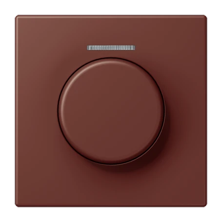 Cobertura com visor de fibra ótica 1 grupo, para sensor giratório KNX, com visor, terre sienne brûlée 31 (32120)