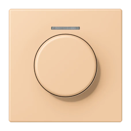 Cobertura com visor de fibra ótica 1 grupo, para sensor giratório KNX, com visor, terre sienne claire 31 (32122)