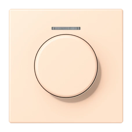 Cobertura com visor de fibra ótica 1 grupo, para sensor giratório KNX, com visor, terre sienne pâle (32123)