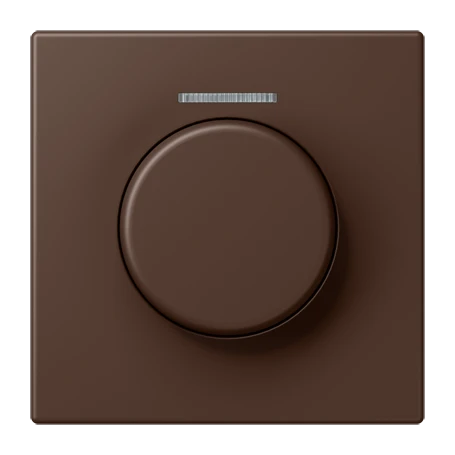 Cobertura com visor de fibra ótica 1 grupo, para sensor giratório KNX, com visor, terre d’ombre brûlée 31 (32130)