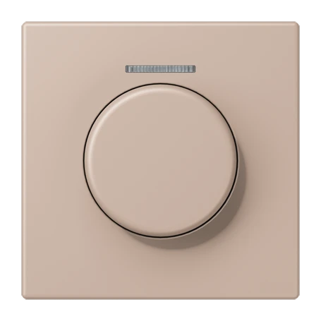 Cobertura com visor de fibra ótica 1 grupo, para sensor giratório KNX, com visor, ombre brûlée claire (32131)