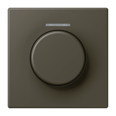 Cobertura com visor de fibra ótica 1 grupo, para sensor giratório KNX, com visor, ombre naturelle 31 (32140)