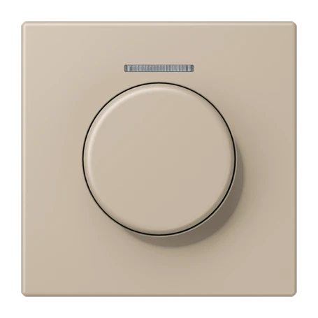 Cobertura com visor de fibra ótica 1 grupo, para sensor giratório KNX, com visor, ombre naturelle claire (32142)