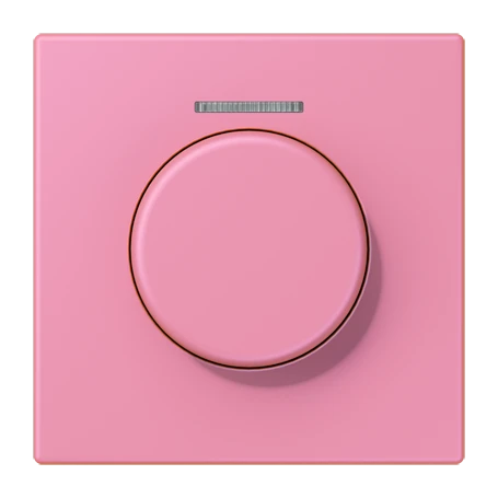 Cobertura com visor de fibra ótica 1 grupo, para sensor giratório KNX, com visor, rose vif (4320C)