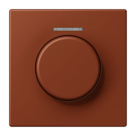 Cobertura com visor de fibra ótica 1 grupo, para sensor giratório KNX, com visor, terre sienne brûlée 59 (4320D)