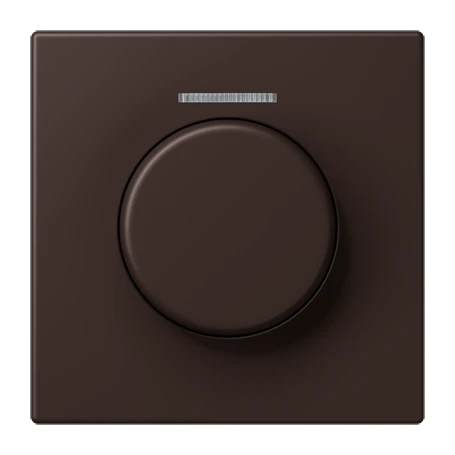 Cobertura com visor de fibra ótica 1 grupo, para sensor giratório KNX, com visor, terre d‘ombre brûlée 59 (4320J)