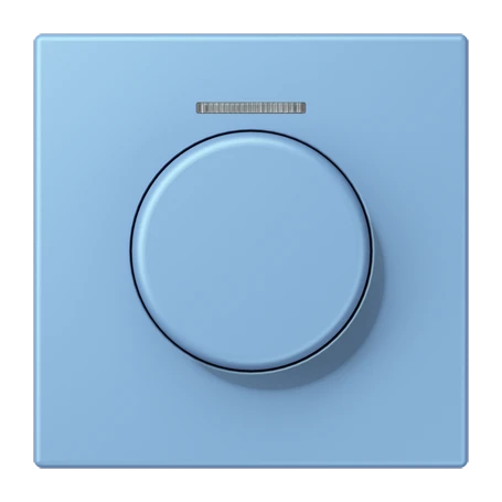 Cobertura com visor de fibra ótica 1 grupo, para sensor giratório KNX, com visor, bleu céruléen 59 (4320N)