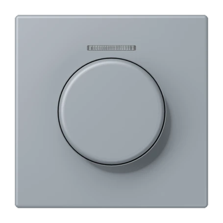 Cobertura com visor de fibra ótica 1 grupo, para sensor giratório KNX, com visor, gris clair 59 (4320O)