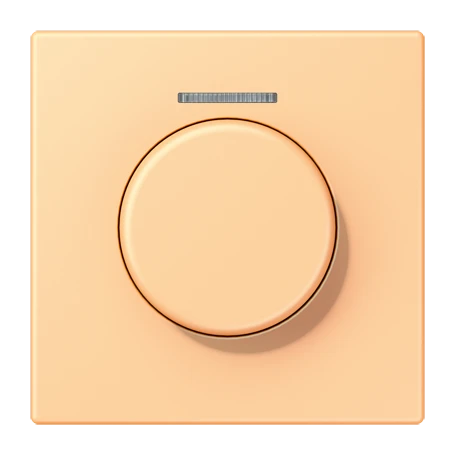 Cobertura com visor de fibra ótica 1 grupo, para sensor giratório KNX, com visor, terre sienne claire 59 (4320P)