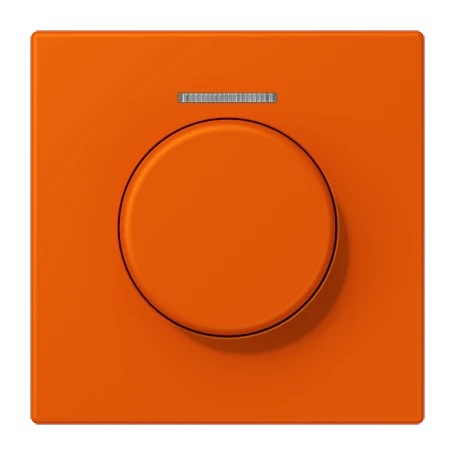 Cobertura com visor de fibra ótica 1 grupo, para sensor giratório KNX, com visor, orange vif (4320S)