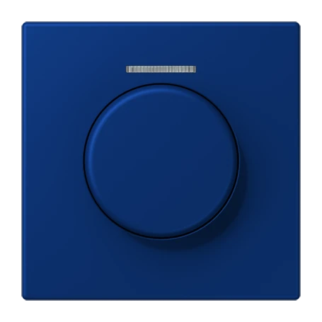 Cobertura com visor de fibra ótica 1 grupo, para sensor giratório KNX, com visor, bleu outremer foncé (4320T)