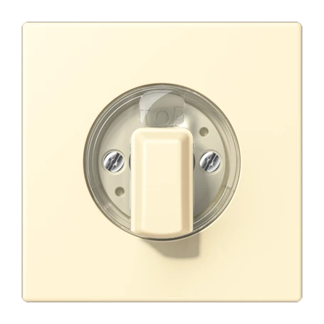 Abdeckung 1fach, für Drehschalter, blanc (32001)