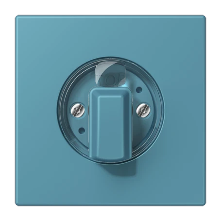 Abdeckung 1fach, für Drehschalter, céruléen vif (32031)