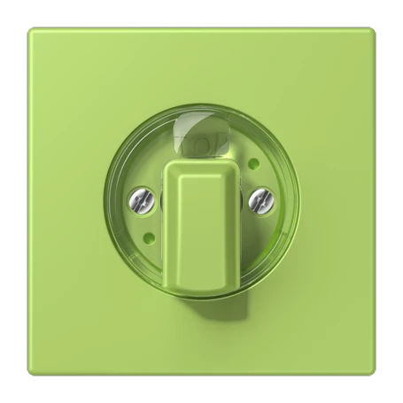 Abdeckung 1fach, für Drehschalter, vert clair (32052)