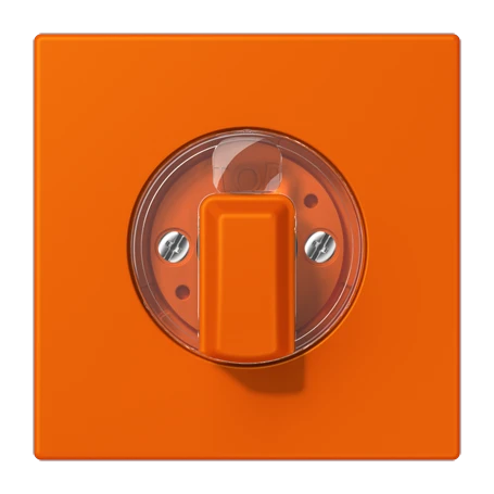 Abdeckung 1fach, für Drehschalter, orange (32080)