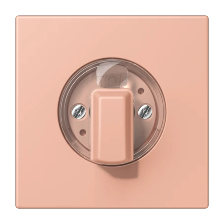 Abdeckung 1fach, für Drehschalter, rose clair (32102)