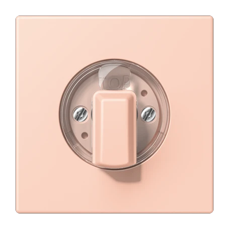 Abdeckung 1fach, für Drehschalter, l’ocre rouge clair (32112)