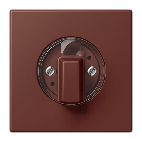 Abdeckung 1fach, für Drehschalter, terre sienne brûlée 31 (32120)